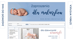 Desktop Screenshot of dzieci.decorisus.pl